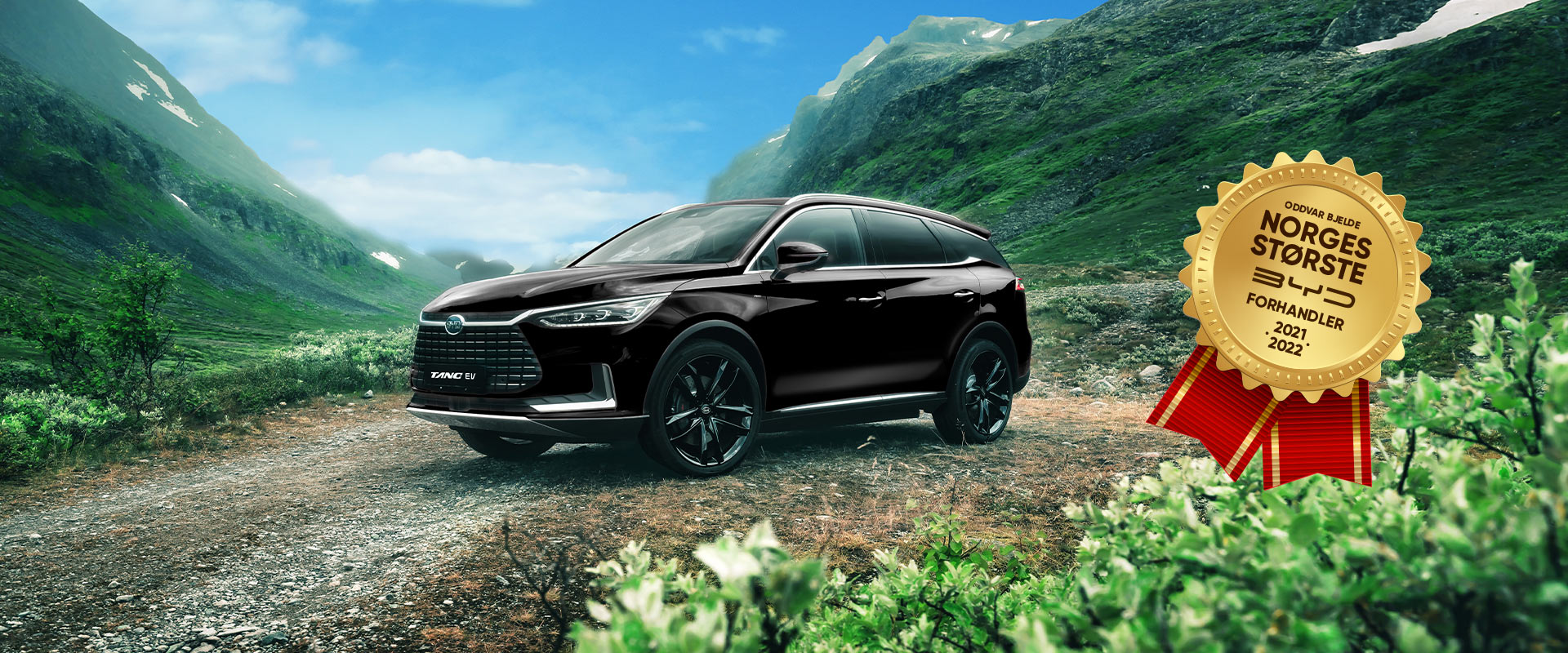BYD Tang 4x4 SUV. Sprek el-familiebil med 7-seter.